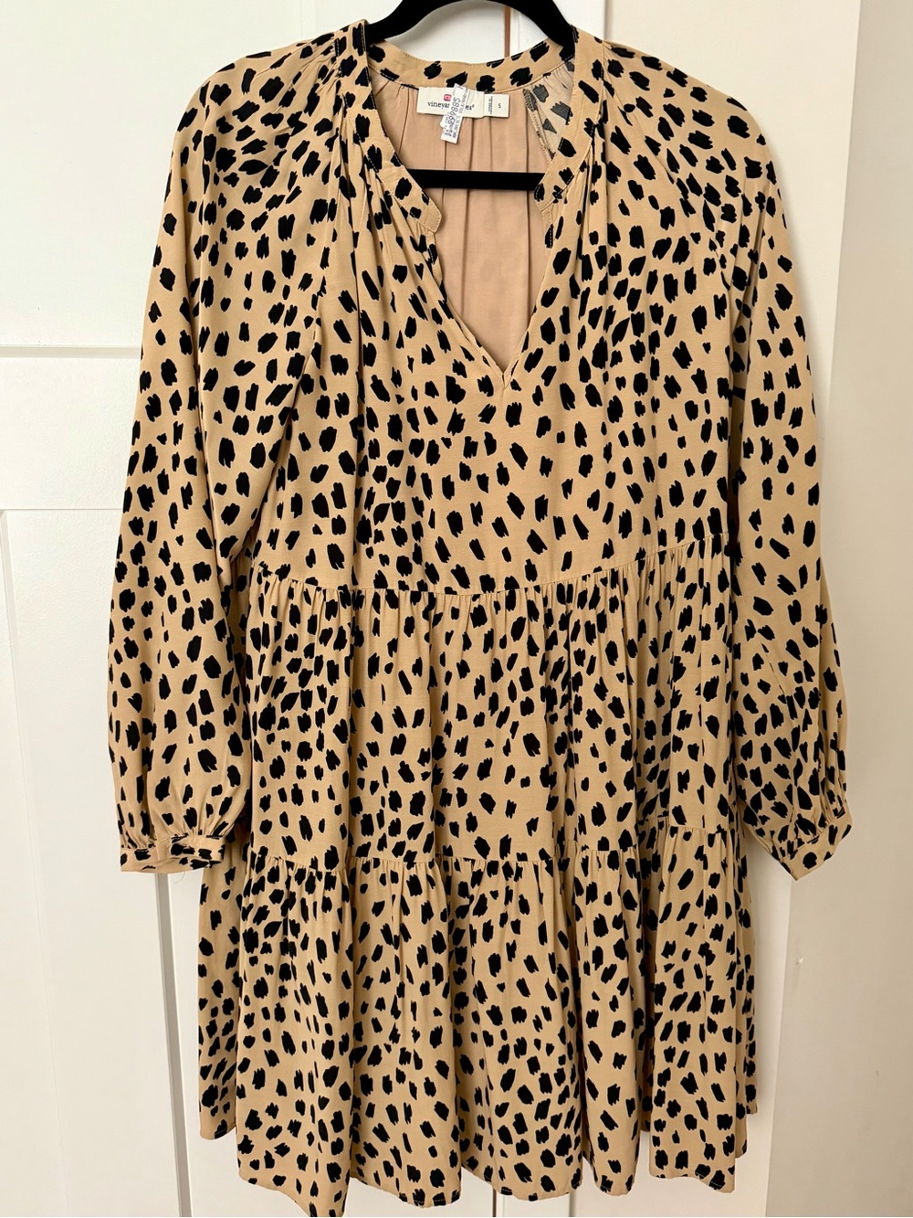Vineyard Vines Leopard Tier Dress